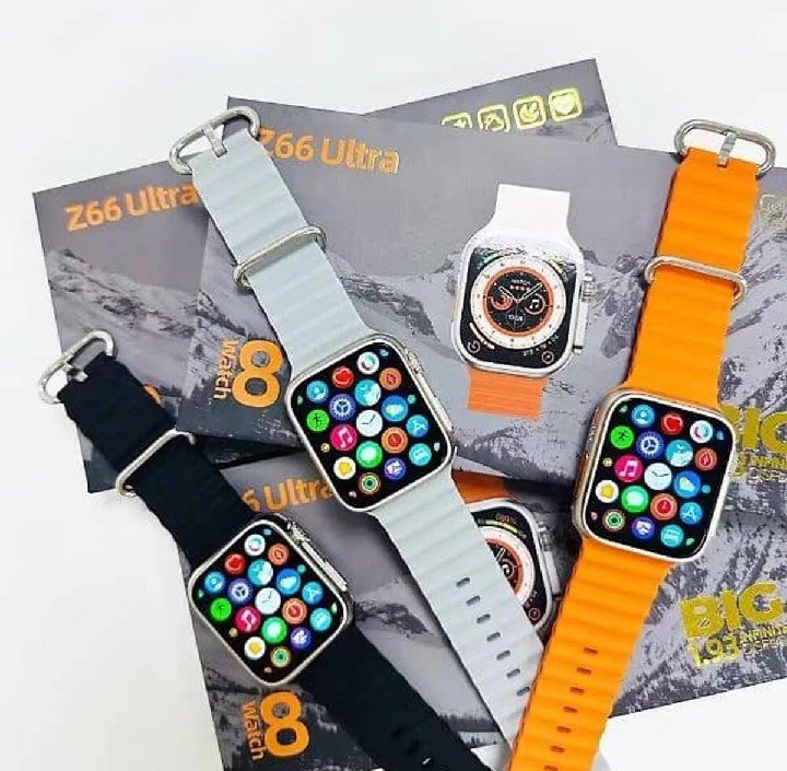 Z66 Ultra Smart Watch Series 8 with Bluetooth Calling, Fitness Tracker & Silicone Strap